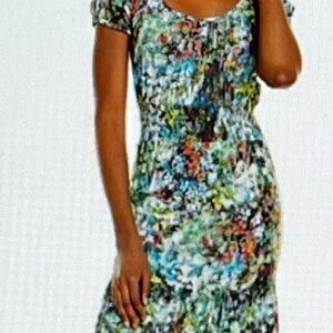 Atelier Women's Blue Wildflower Maxi Dress Size 8